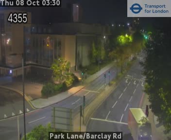 The road at Park Lane/Barclay Rd, live