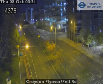 The road at Croydon Flyover/Fell Rd, live