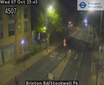 The road at Brixton Rd/Stockwell Pk, live