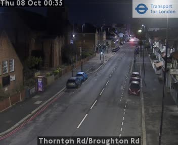 The road at Thornton Rd/Broughton Rd, live