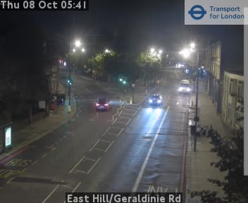 The road at East Hill/Geraldinie Rd, live