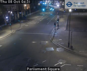The road at Parliament Square, live