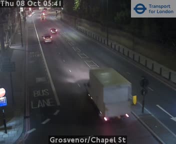 The road at Grosvenor/Chapel St, live