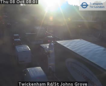 The road at Twickenham Rd/St Johns Grove, live