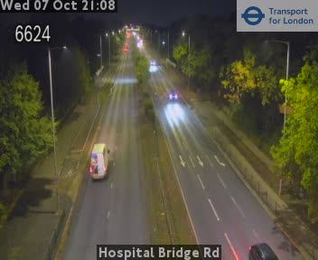 The road at Hospital Bridge Rd, live