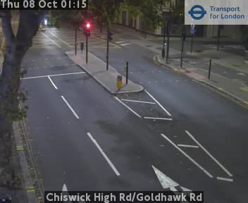 The road at Chiswick High Rd/Goldhawk Rd, live