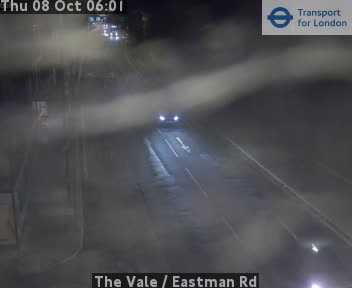 The road at The Vale / Eastman Rd, live