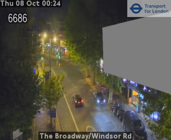 The road at The Broadway/Windsor Rd, live