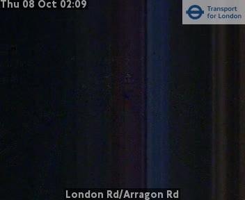 The road at London Rd/Arragon Rd, live