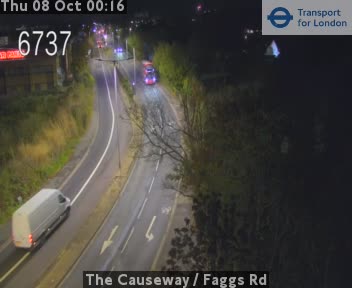 The road at The Causeway / Faggs Rd, live