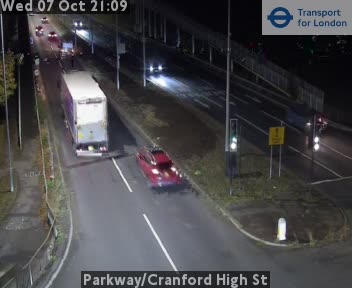 The road at Parkway/Cranford High St, live