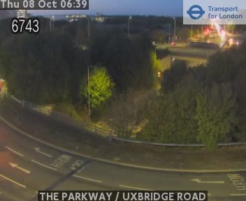 The road at THE PARKWAY / UXBRIDGE ROAD, live