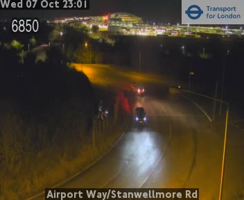The road at Airport Way/Stanwellmore Rd, live