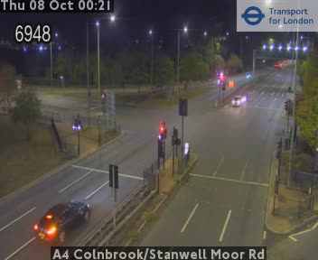 The road at A4 Colnbrook/Stanwell Moor Rd, live