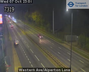 The road at Western Ave/Alperton Lane, live