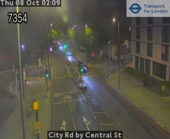 The road at City Rd by Central St, live