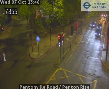 The road at Pentonville Road / Penton Rise, live