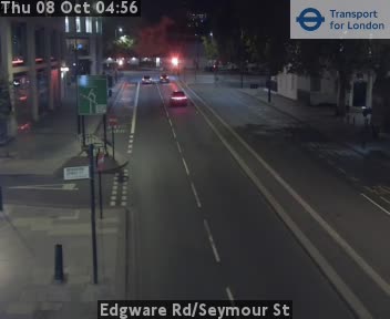 The road at Edgware Rd/Seymour St, live
