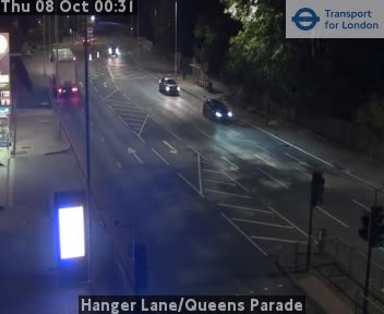 The road at Hanger Lane/Queens Parade, live