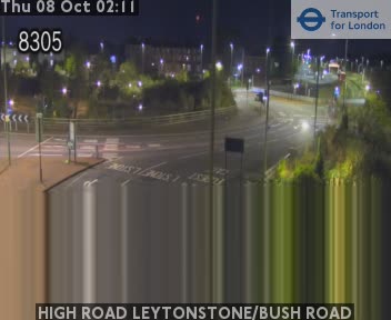 The road at HIGH ROAD LEYTONSTONE/BUSH ROAD, live