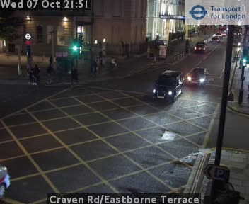 The road at Craven Rd/Eastborne Terrace, live
