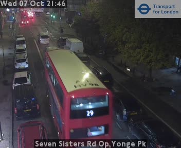 The road at Seven Sisters Rd Op Yonge Pk, live