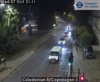 The road at Caledonian R/Copnhagen S, live