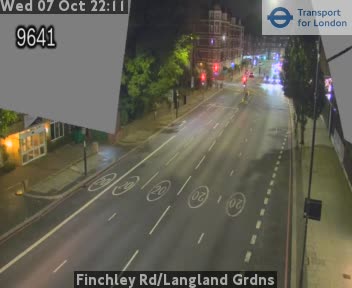 The road at Finchley Rd/Langland Grdns, live