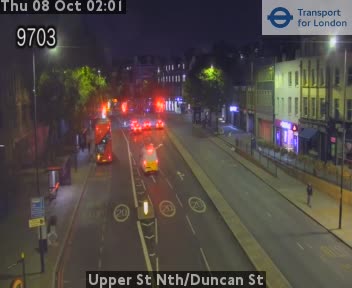 The road at Upper St Nth/Duncan St, live