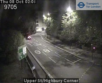 The road at Upper St/Highbury Corner, live