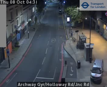 The road at Archway Gyr/Holloway Rd/Jnc Rd, live