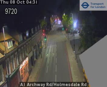 The road at A1 Archway Rd/Holmesdale Rd, live