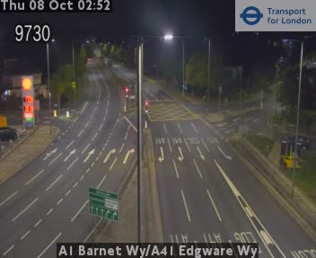 The road at A1 Barnet Wy/A41 Edgware Wy, live