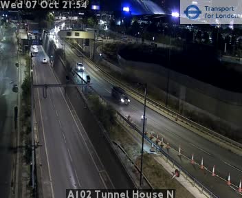 The road at A102 Tunnel House N, live