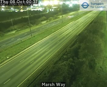 The road at Marsh Way, live
