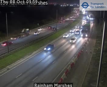 The road at Rainham Marshes, live