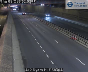 The road at A12 Dyers Hl E 3830A, live