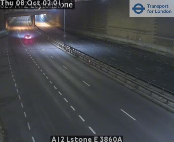 The road at A12 Lstone E 3860A, live