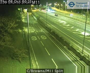 The road at C/Browns/M11 Split, live